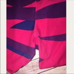 TC lularoe leggings red purple